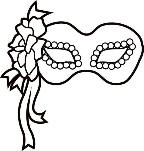 mask coloring pages    print