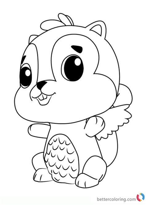 chipadee  hatchimals coloring pages  printable coloring pages