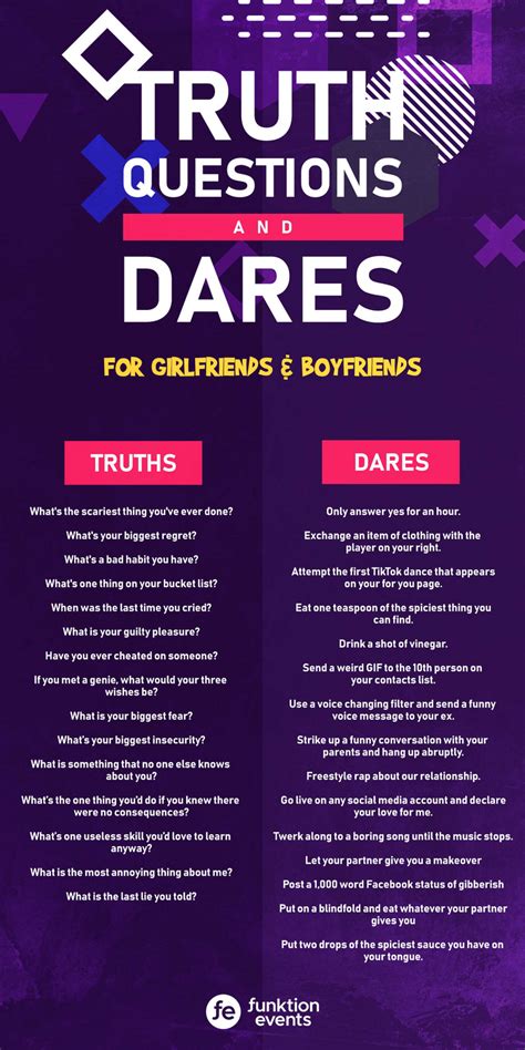 truth or dare questions for couples truth or dare for girlfriend