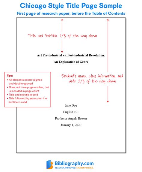 turabian format title page turabian style basics cover page
