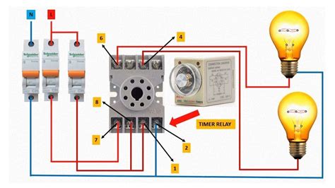 pin timer relay wiring diagram  pin relay connection  pin relay youtube