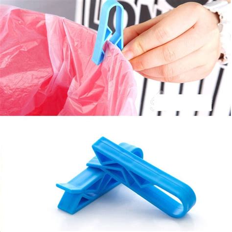 pcs rubbish bag clips waste basket  clip fixation garbage trash bag hold clips clamp home