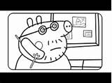 Peppa Pig Coloring Daddy Pages sketch template