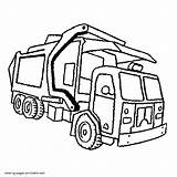 Coloring Truck Pages Garbage Dump Printable Print Boys sketch template