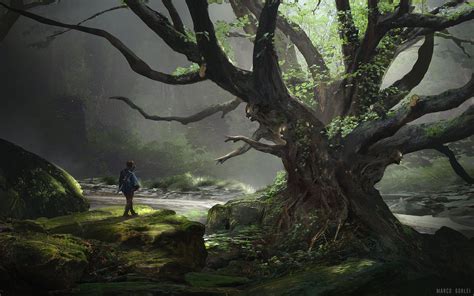 Tree Of The Forgotten Fantasy Concept Art Art