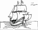 Mayflower Coloring Drawing Ship Pages Getdrawings Printable Drawings Getcolorings Color sketch template