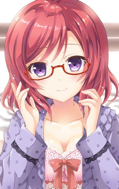 Kawaii Anime Girl With Glasses And Short Hair
