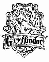 Harry Potter Coloring Pages Gryffindor House Crest sketch template