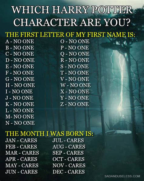 which harry potter character are you the poke