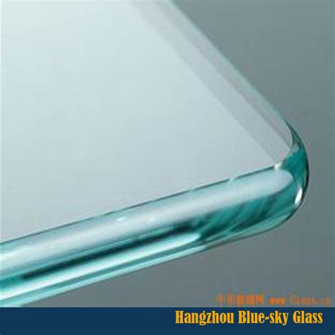 mm flat tempered glass toughened glass  polished pencil edge china glass  pencil