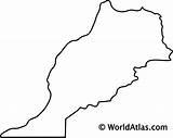 Morocco Outline Maps Map Blank Africa Worldatlas Webimage Countrys sketch template
