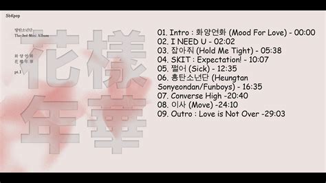 Bts 방탄소년단 In The Mood Of Love Part1 [ Full Mini Album