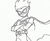 Robin Coloring Pages Titans Teen Go Red Cartoon Drawing Raven Printable Beast Boy Superhero Titan Color Starfire Colouring Batman Network sketch template