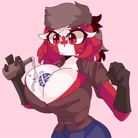 Rule 34 1girls Big Breasts Canada Countryhumans Canadian Canadian