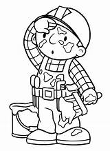 Bob Builder Coloring Pages Animated sketch template