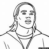 Falcao Radamel Coloring Pages Famous People Thecolor Soccer Players sketch template