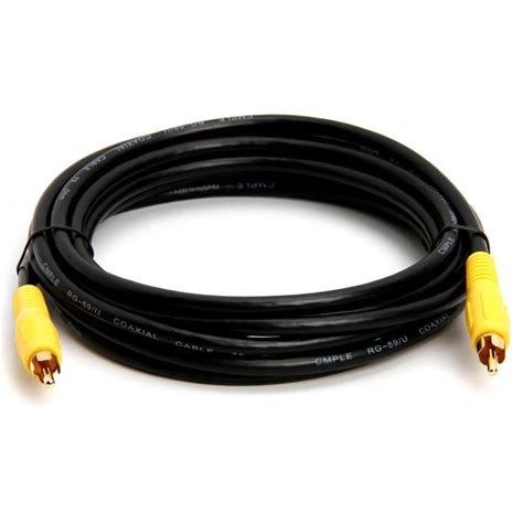rca composite video subwoofer s pdif cable coax 12feet