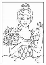 Coloring Barbie Pages Comments Big sketch template