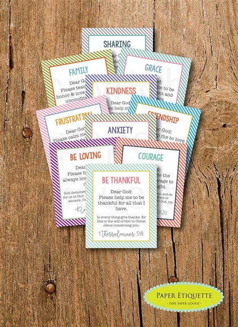 printable prayer cards printable word searches