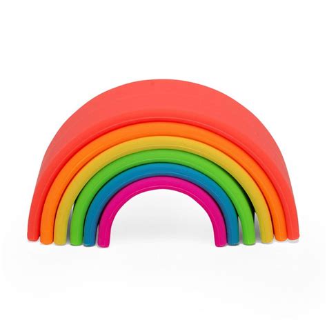 rainbow stacking toy rainbow toy neon rainbow ideal toys