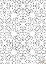 Islamic Coloring Pages Pattern Mosaic Patterns Adults Roman Drawing Printable Colouring Sheets Colour Geometric Color Arabic Numerals Supercoloring Print Getcolorings sketch template