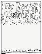 Coloring Pages Pe Favorite Printable Class Exercises sketch template