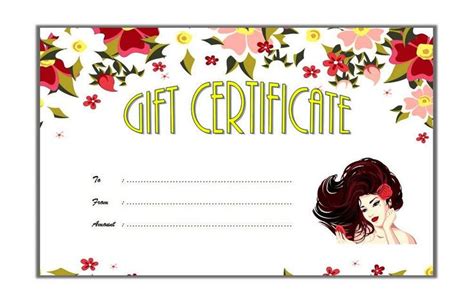 fresh nail gift certificate template  beauty gift certificate
