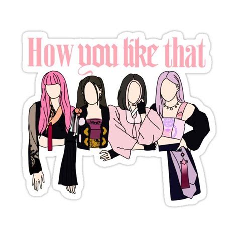 how you like that blackpink kpop hanbok sticker by mintysuga in 2021