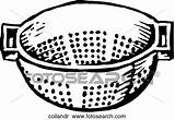 Colander Clipart Clip Elbow Fotosearch Macaroni Drawings Pasta Arp123 Eps sketch template