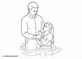 Baptism Coloring Pages Girl Printable Adults Kids sketch template