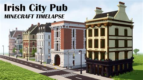 built  irish city pub  minecraft youtube