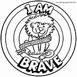 Brave Coloring Pages Kids Am Printable Morale Color Educational School Character Worksheets Lessons Lesson Sheet Badge Good Sheets Traits Education sketch template
