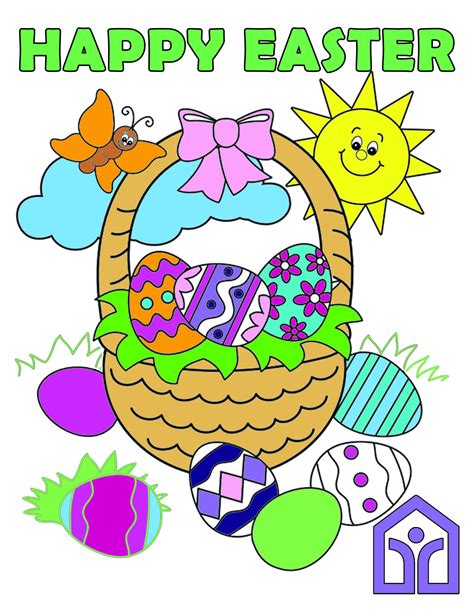 easter coloring contest   house   good shepherd