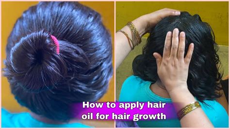 how to apply hair oil for hair growth oil massage for hair hair