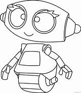Coloring4free Robot Coloring Pages Printable Print Cute sketch template
