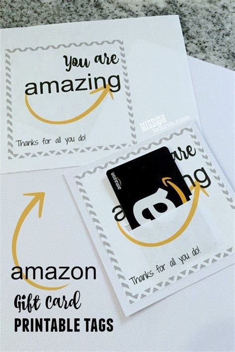 amazon gift card printable perfect  teacher gifts amazon gifts