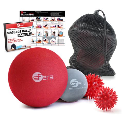 medium firm deep tissue massage ball set sfera fitness