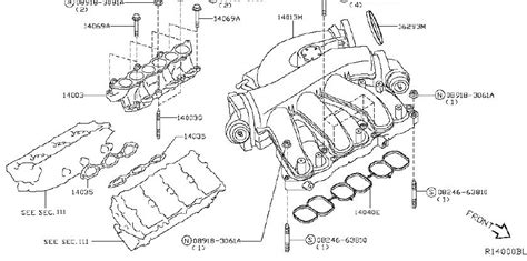 nissan murano exhaust system diagram