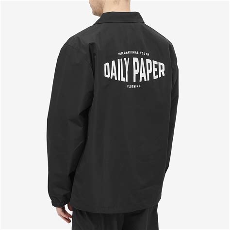 daily paper coach jacket black