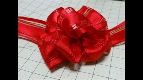 easy bow  wire edge ribbon instructional youtube