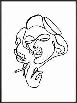 Smoking sketch template