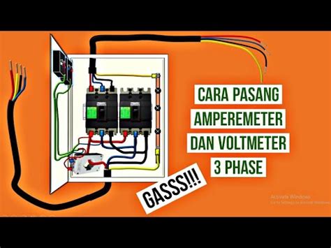 pasang amperemeter trafo current  pasang voltmeter