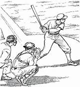 Baseball Coloring Pages Field Printable Batter Adult Kids Sheets Realistic Color Sports Colouring Book Players Print Ball Drawings Fun Getcolorings sketch template
