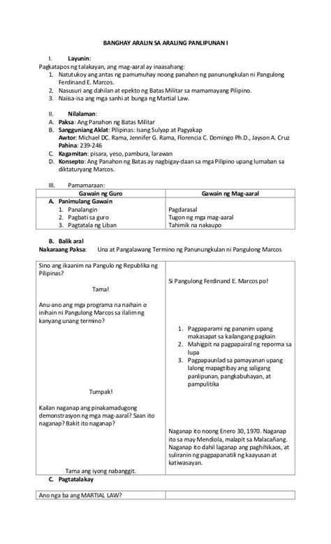 detalyadong banghay detailed lesson plan in araling panlipunan grade 3 pdf