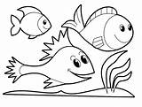 Fish Coloring Small Pages Getcolorings Color sketch template