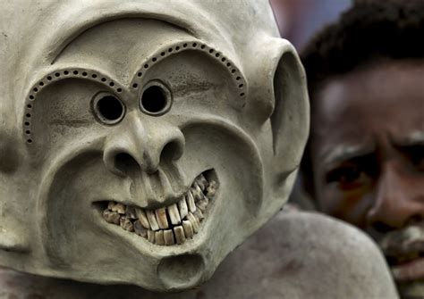 Mud Men Tribe From Asaro Papua New Guinea The Asaro