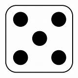 Dice Dots Clipart sketch template