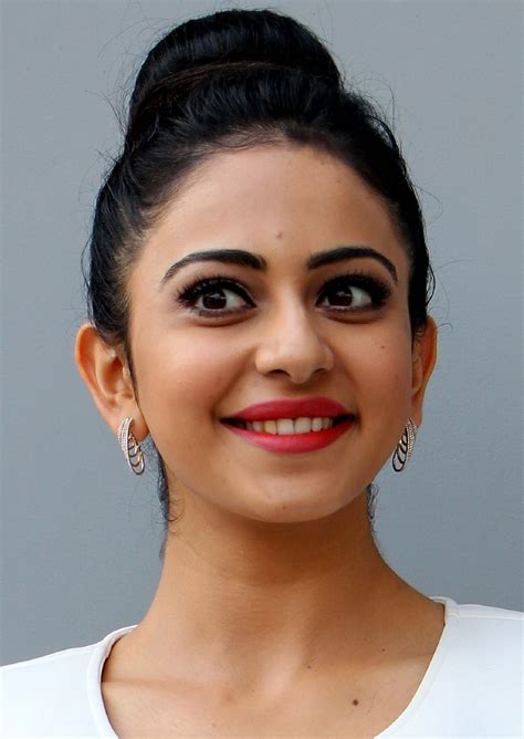 Beautiful Telugu Girl Rakul Preet Singh Face Close Up Stills South
