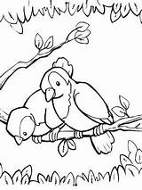 Coloring Kids Pages Spring Outside Color Printable Playing Sheets Birds Bird Colouring Branch Getcolorings Table Kid Dibujos Parents Via Adult sketch template