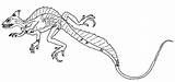 Lizard Basilisk Eidechse Colorare Druku Kostenlos Bazyliszek Kolorowanka Disegni Kolorowanki Dzieci Basiliscus Cool2bkids Kameleon sketch template